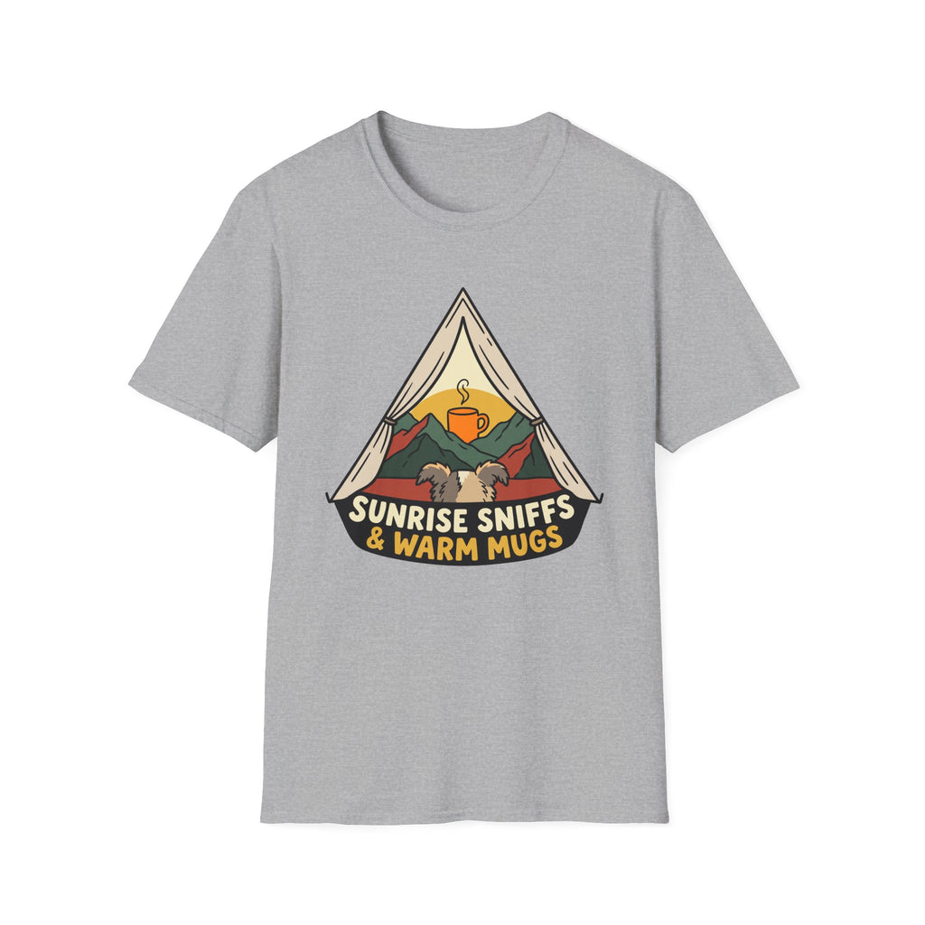 Sunrise Sniffs & Warm Mugs Unisex Tee