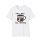 Coffee First, Sniff Everything Camp Mug Unisex Tee