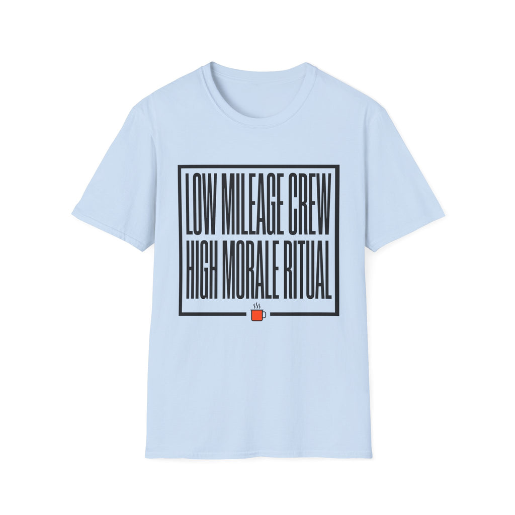 Low Mileage High Moral Unisex Tee
