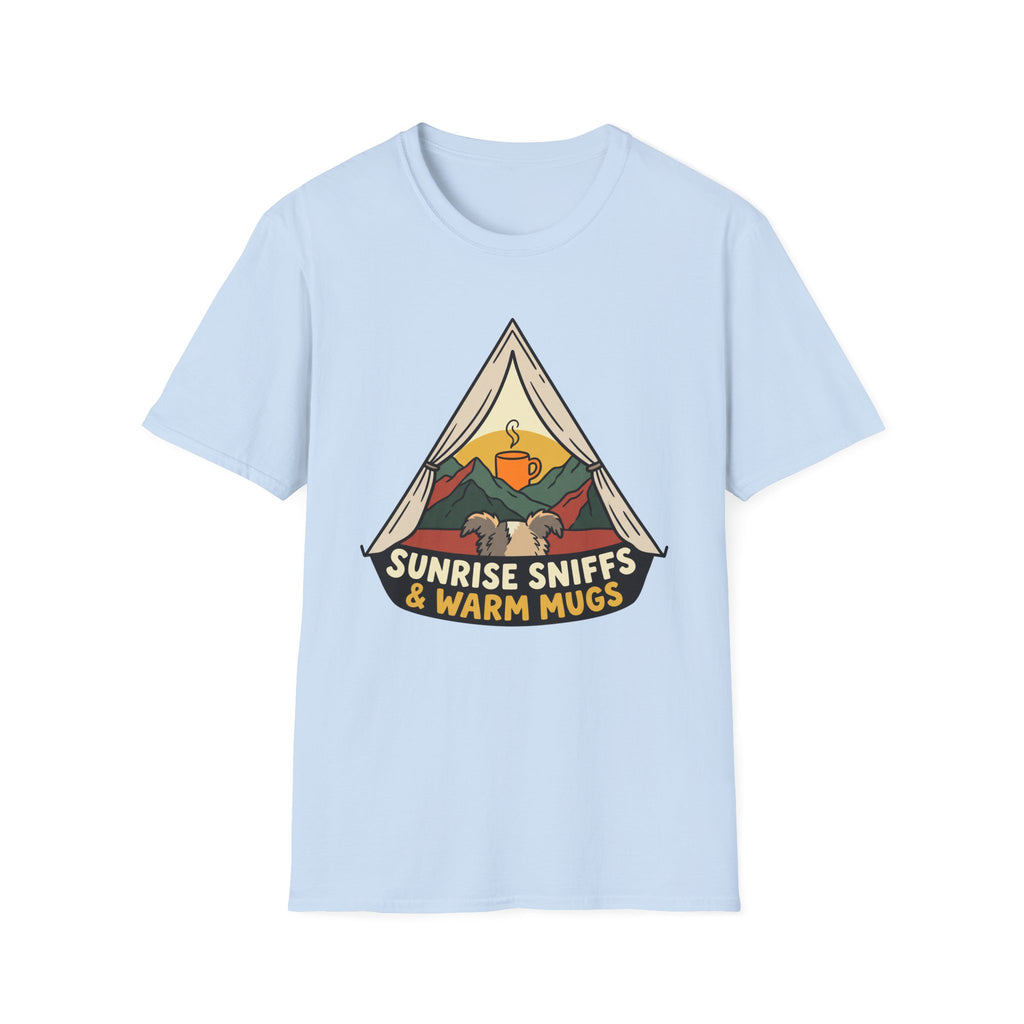 Sunrise Sniffs & Warm Mugs Unisex Tee