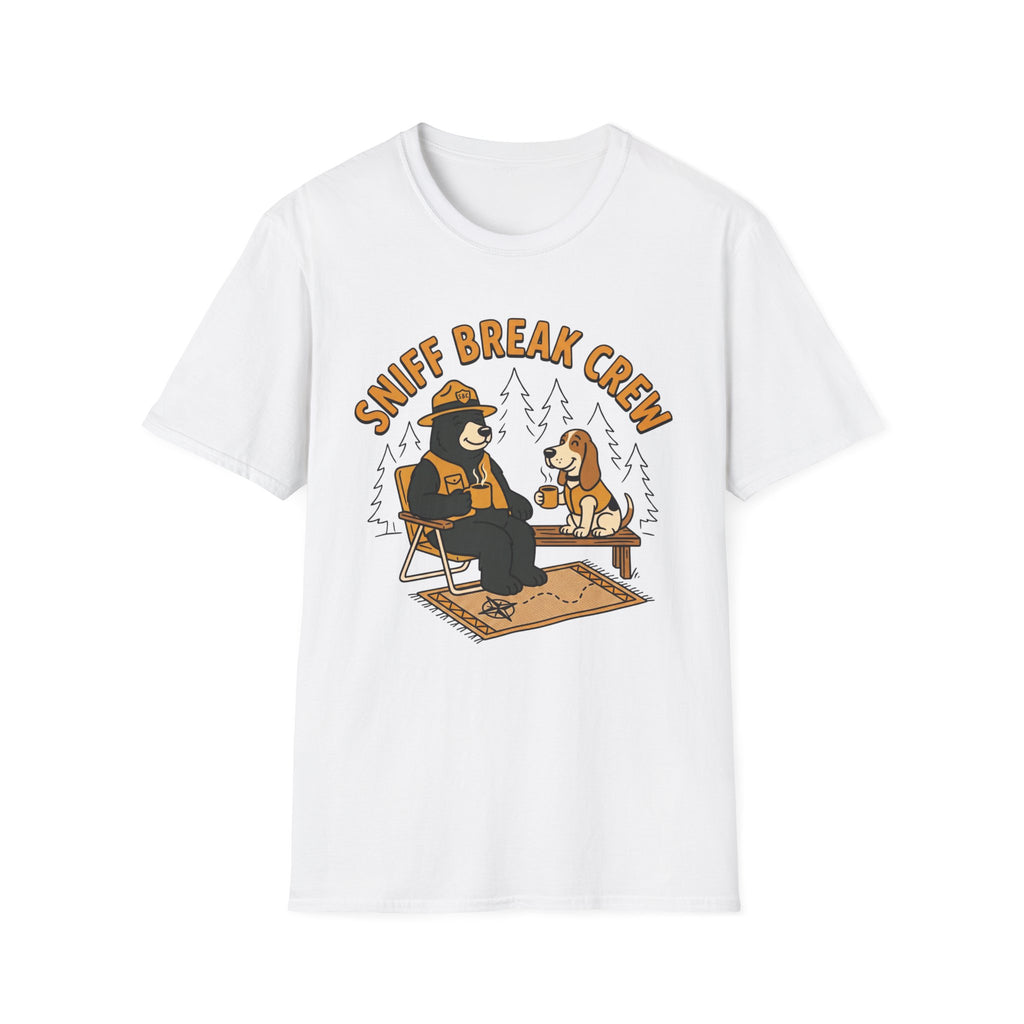 Bear & Dog Sniff Break Crew Unisex Tee