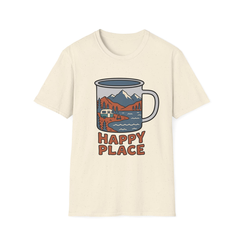 Happy Place Trailer Camp Mug Unisex Tee