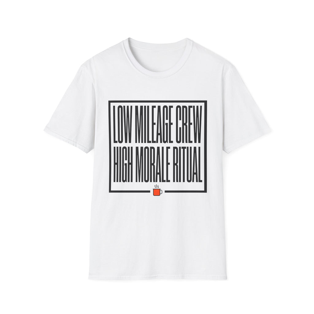 Low Mileage High Moral Unisex Tee