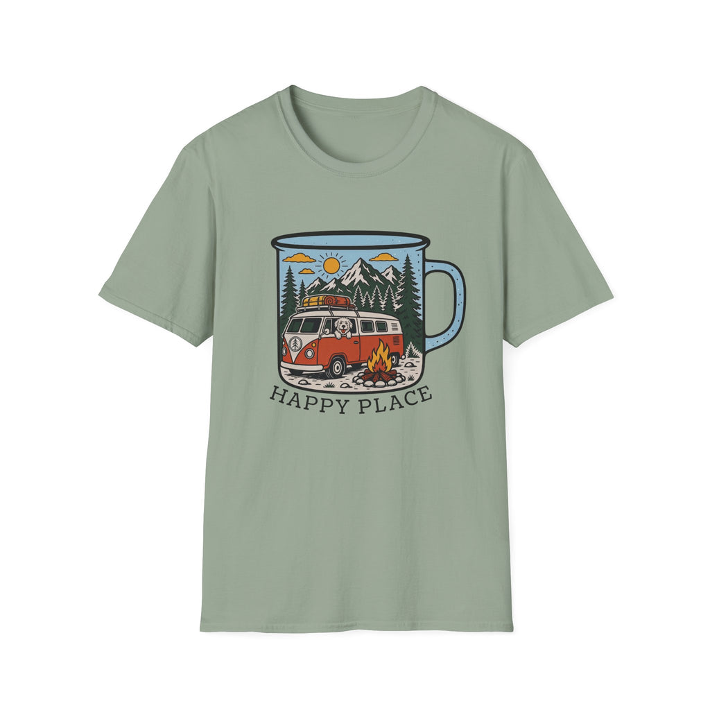Happy Place Camp Mug Unisex Tee