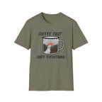 Coffee First, Sniff Everything Camp Mug Unisex Tee