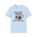Coffee First, Sniff Everything Camp Mug Unisex Tee