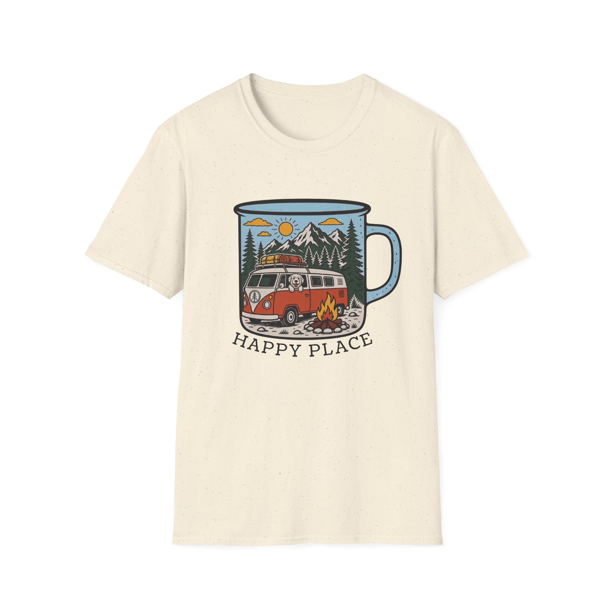 Happy Place Camp Mug Unisex Tee