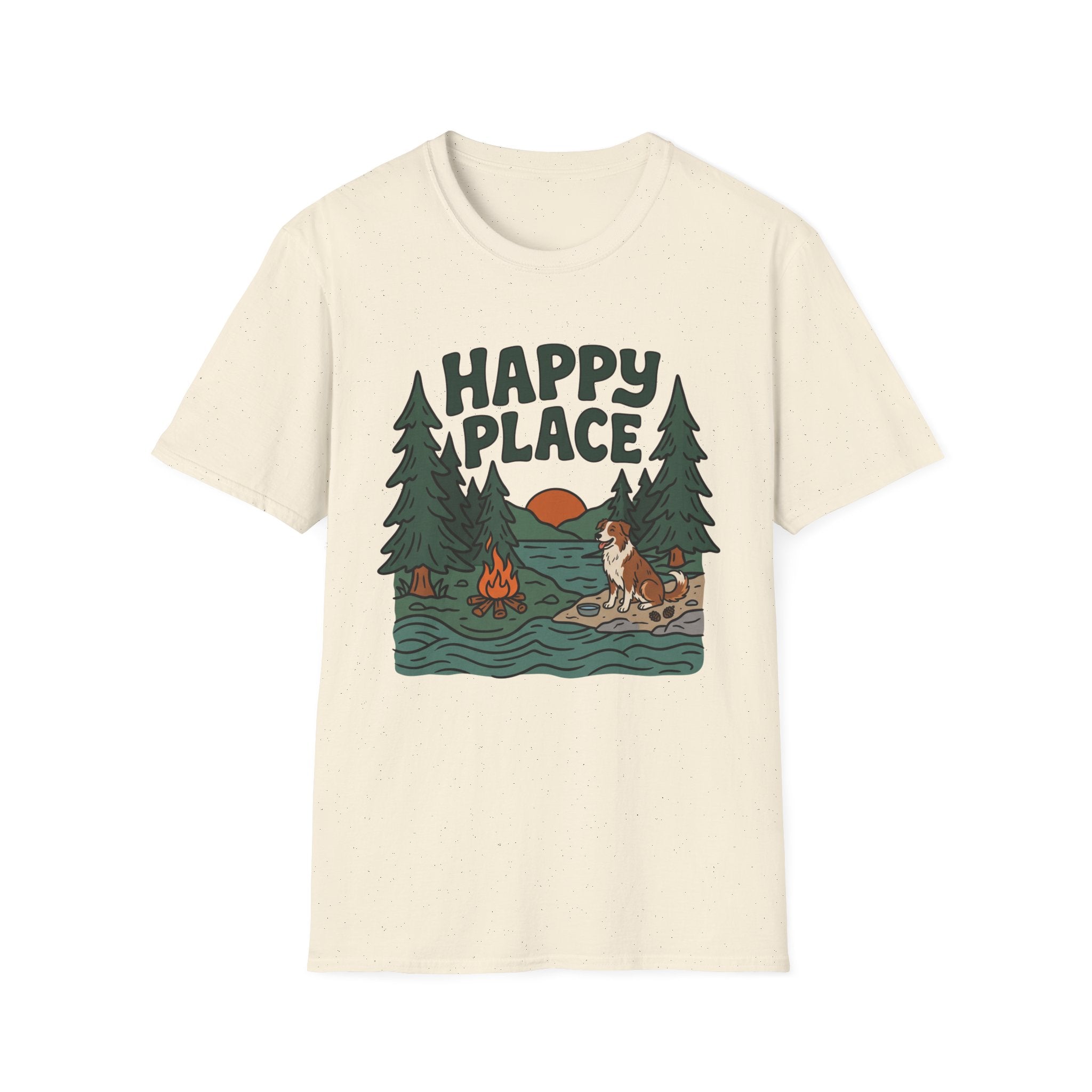 Happy Place Campfire Unisex Tee