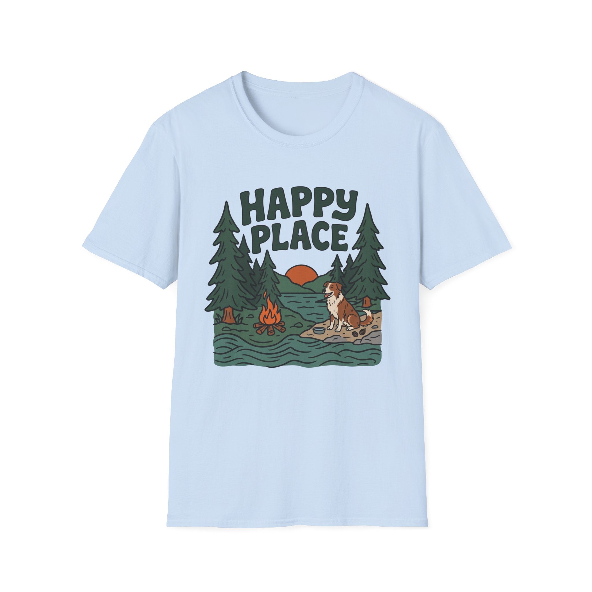 Happy Place Campfire Unisex Tee