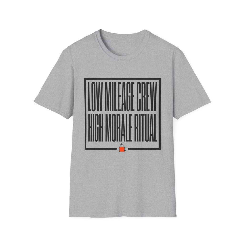 Low Mileage High Moral Unisex Tee