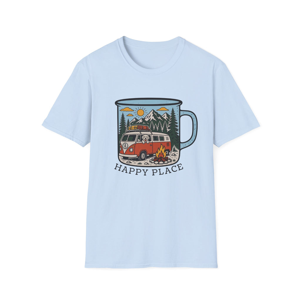 Happy Place Camp Mug Unisex Tee