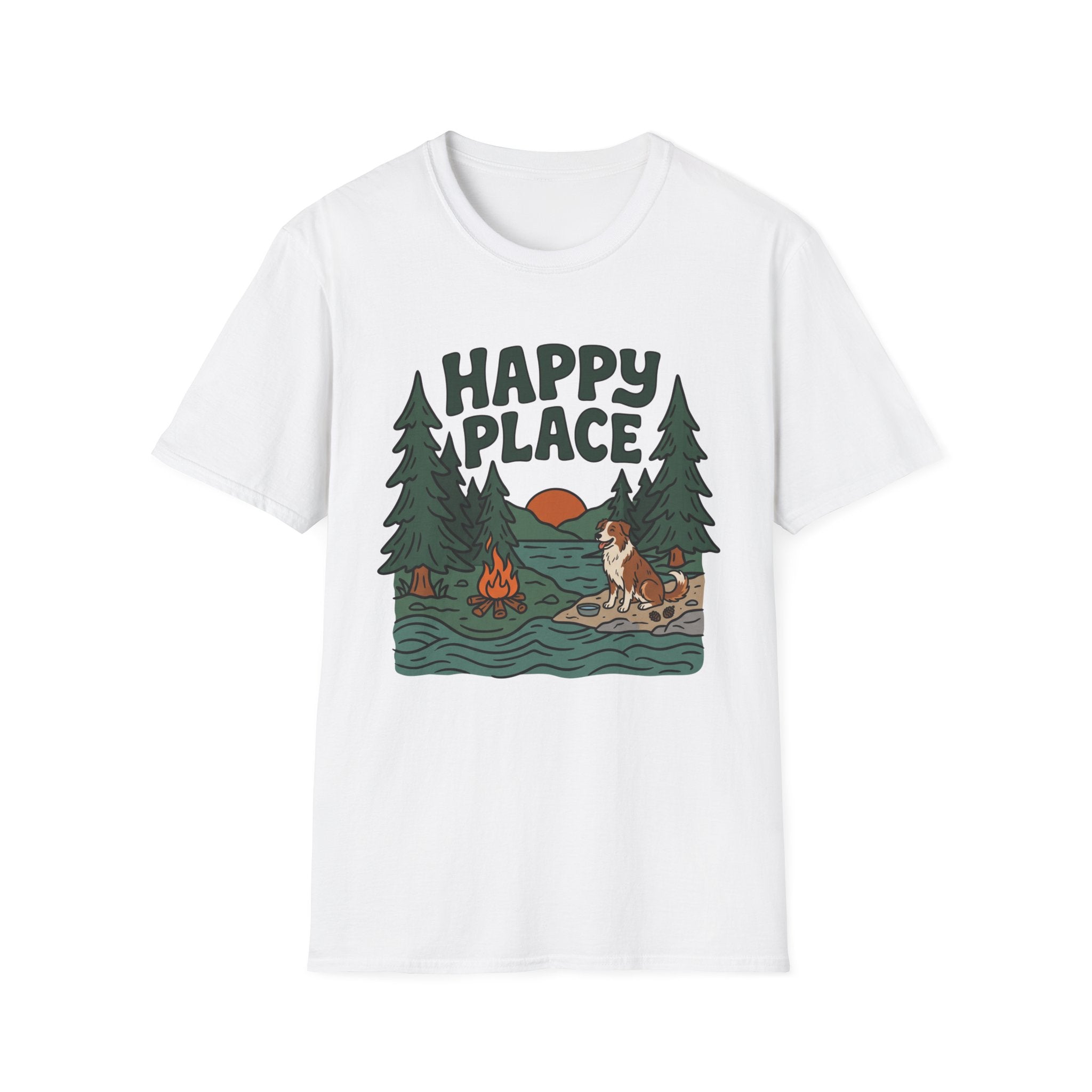 Happy Place Campfire Unisex Tee