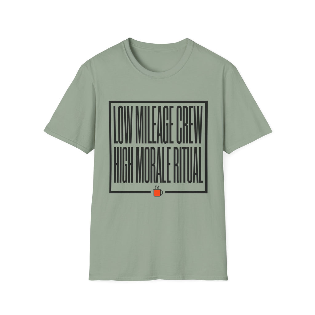Low Mileage High Moral Unisex Tee