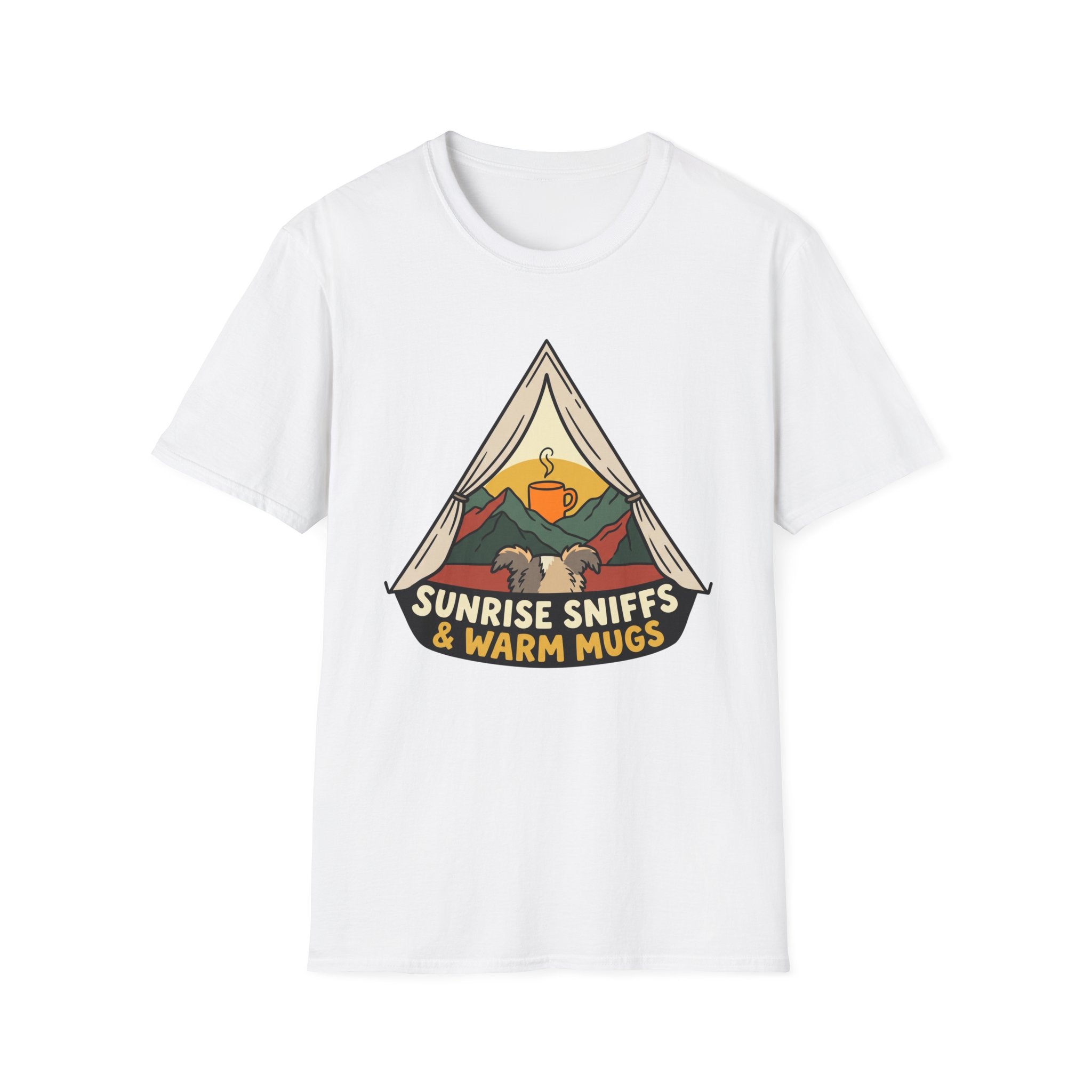 Sunrise Sniffs & Warm Mugs Unisex Tee