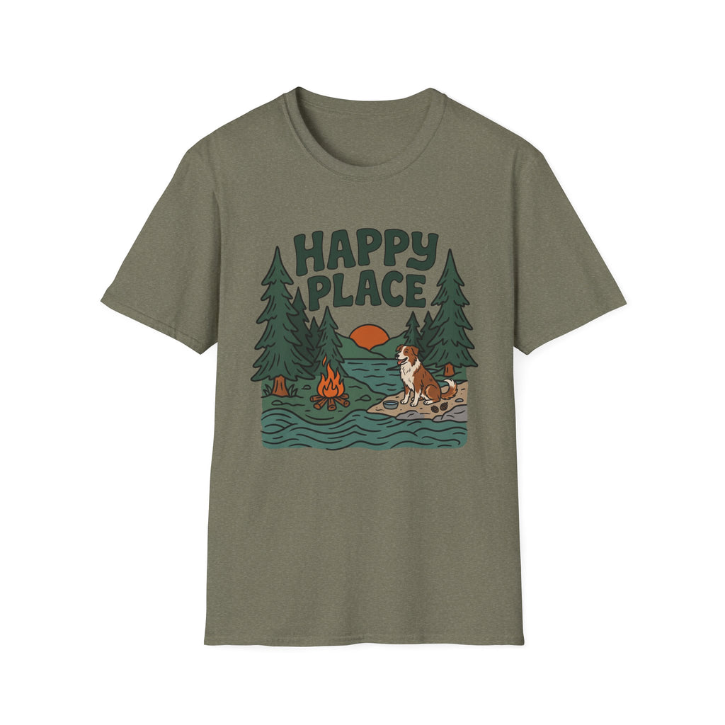 Happy Place Campfire Unisex Tee