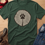 Dog Paw Tree Ring Unisex Tee