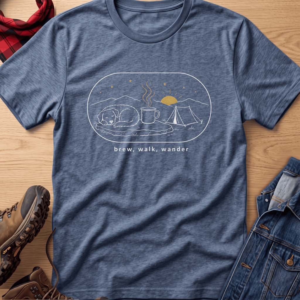Brew, Walk, Wander Unisex Tee