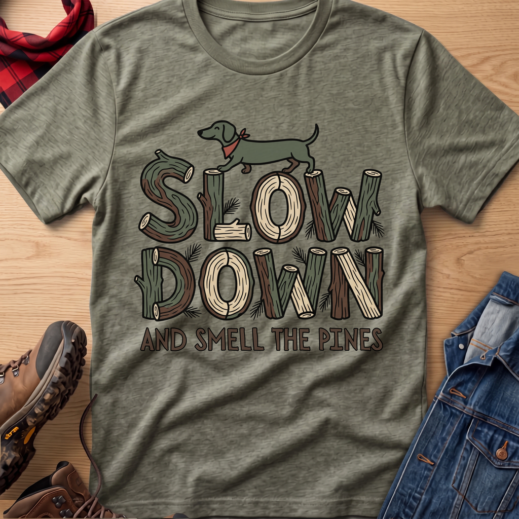 Slow Down & Smell The Pines Unisex Tee