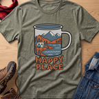 Happy Place Trailer Camp Mug Unisex Tee