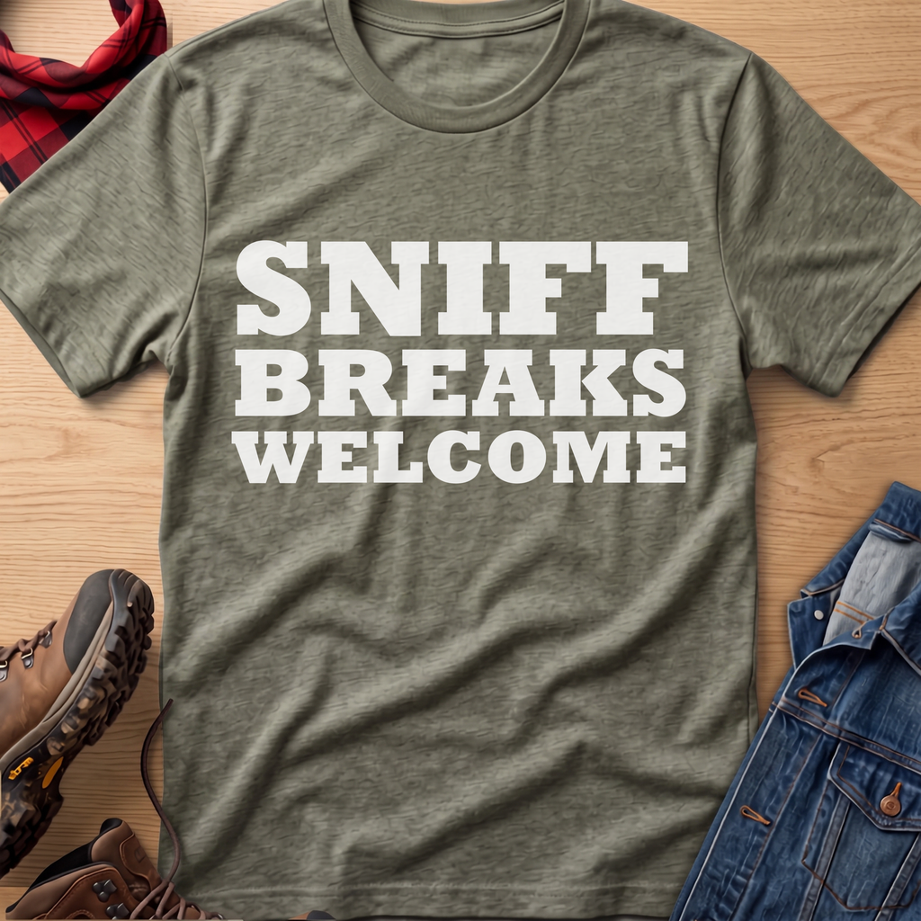 Sniff Breaks Welcome Unisex Tee