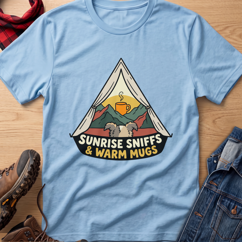 Sunrise Sniffs & Warm Mugs Unisex Tee