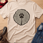 Dog Paw Tree Ring Unisex Tee
