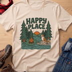 Happy Place Campfire Unisex Tee