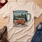 Happy Place Camp Mug Unisex Tee