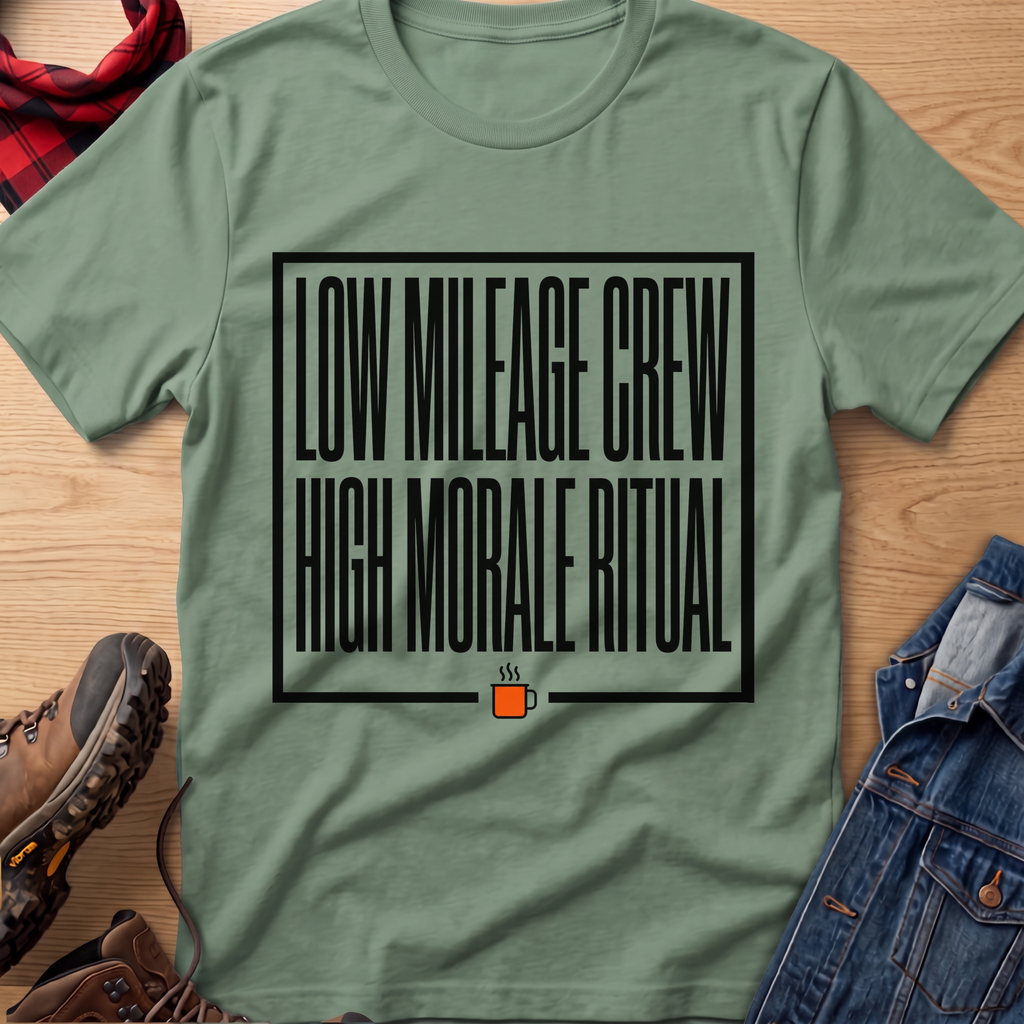 Low Mileage High Moral Unisex Tee