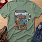 Happy Place Trailer Camp Mug Unisex Tee