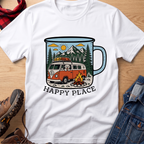 Happy Place Camp Mug Unisex Tee