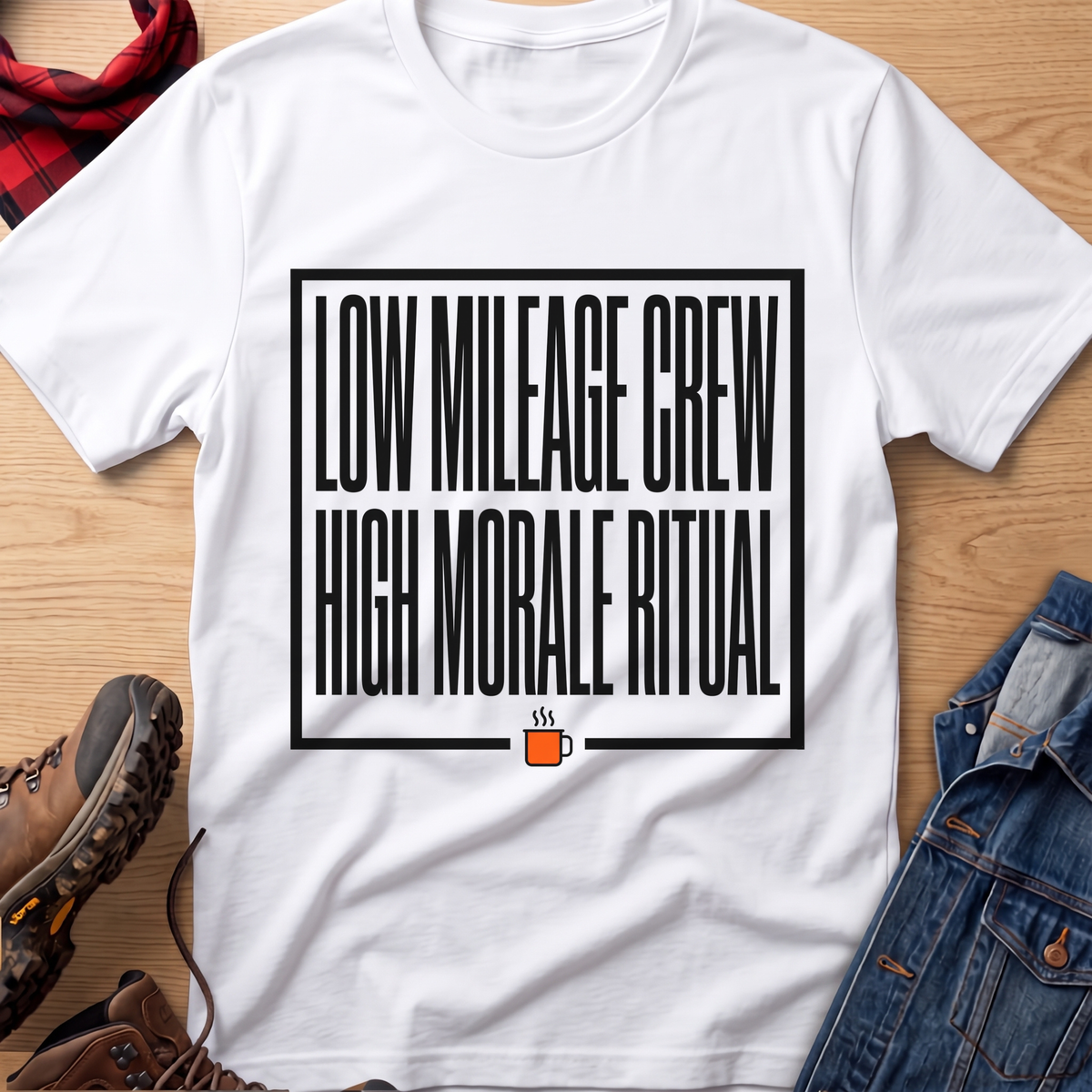 Low Mileage High Moral Unisex Tee