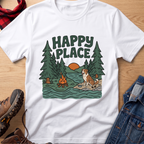 Happy Place Campfire Unisex Tee