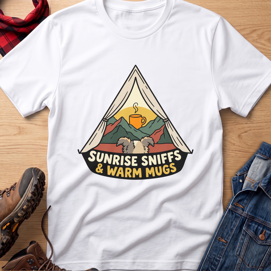 Sunrise Sniffs & Warm Mugs Unisex Tee