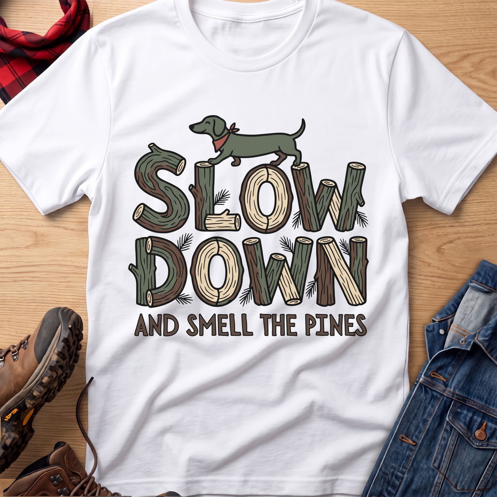 Slow Down & Smell The Pines Unisex Tee