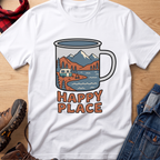 Happy Place Trailer Camp Mug Unisex Tee